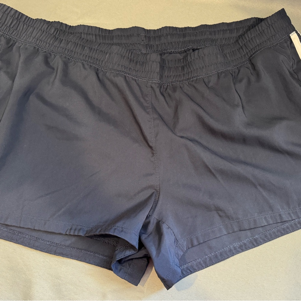 adidas Women's 3 stripe pacer  Dark Navy Athletic Shorts